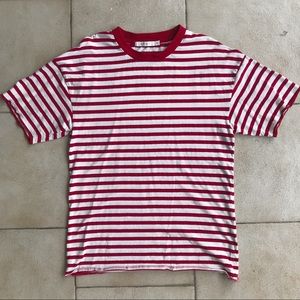 Mnml Oversized Striped Drop Tee